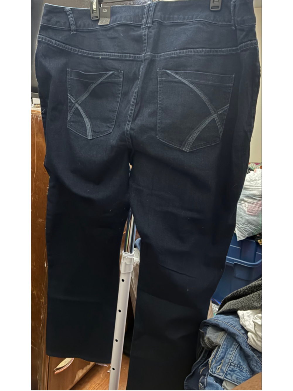 Women's Lane Bryant Slim Jeans Size 28 Dark Blue